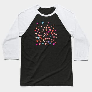 Flying Hearts pink Baseball T-Shirt